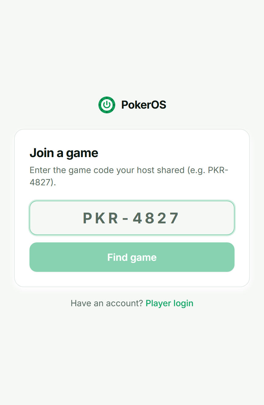 Join a game by code